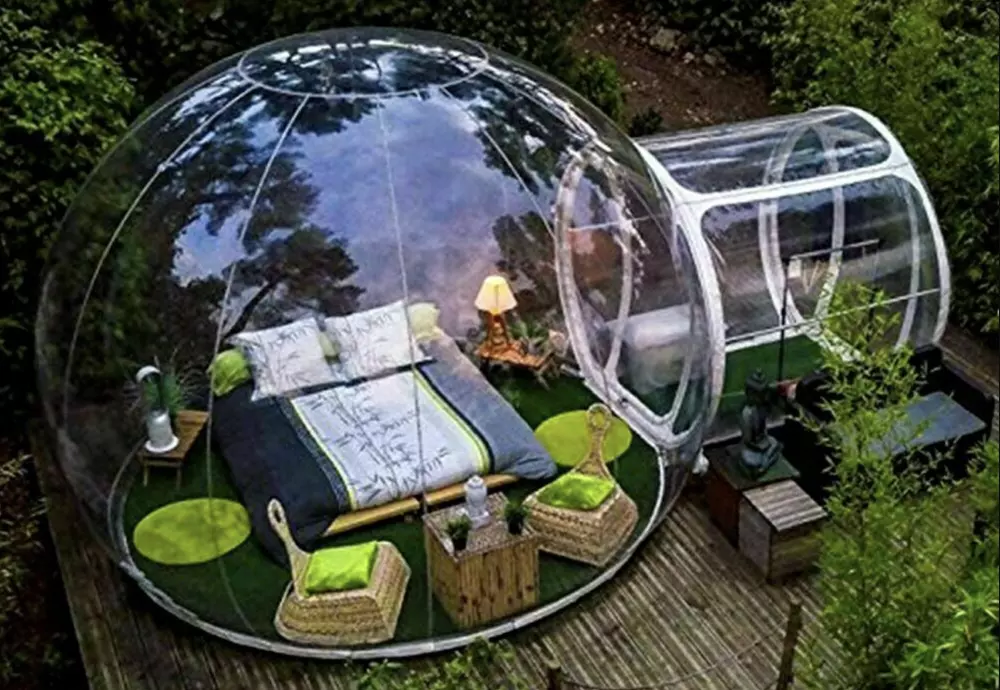 make your own bubble tent