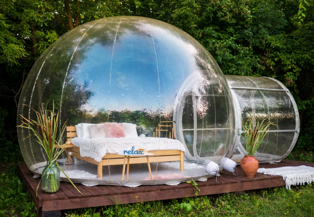 make your own bubble tent